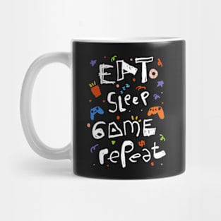 Eat sleep game repeat Mug